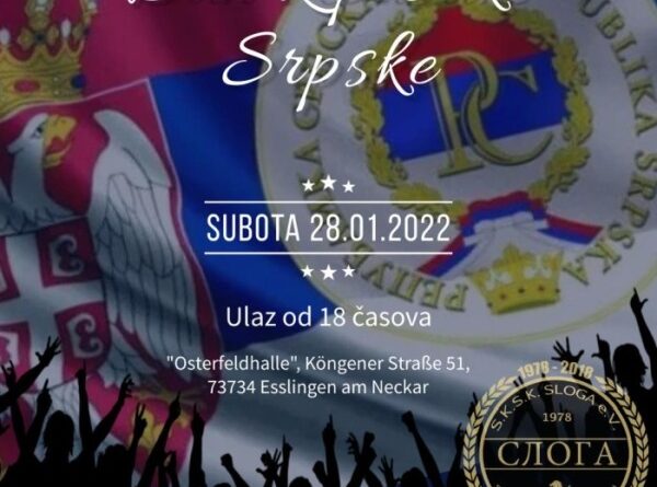 Sutra se u Štutgartu obeležava Dan i slava R. Srpske